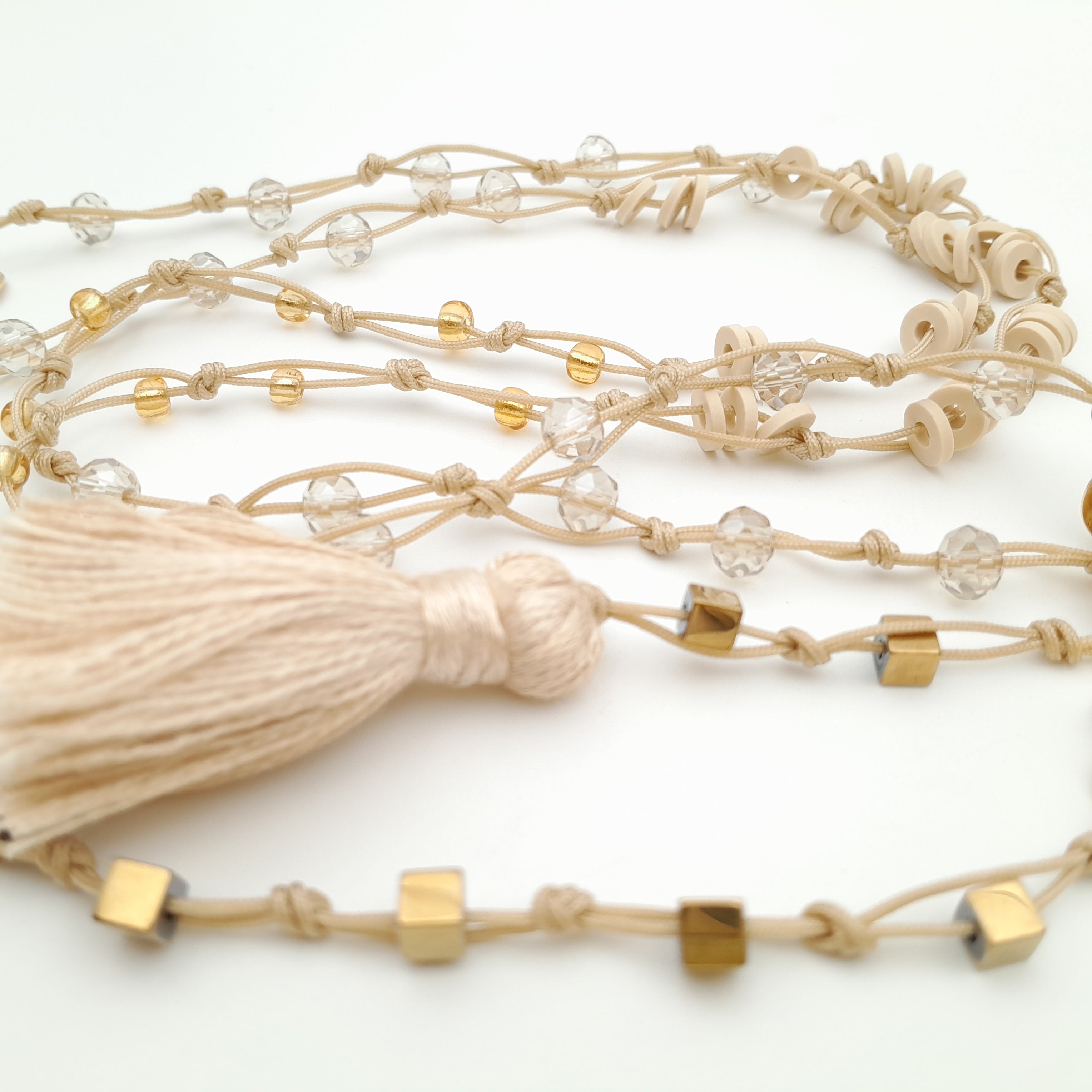 Rani Tassel Necklace - Stone