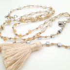 Rani Tassel Necklace - Stone