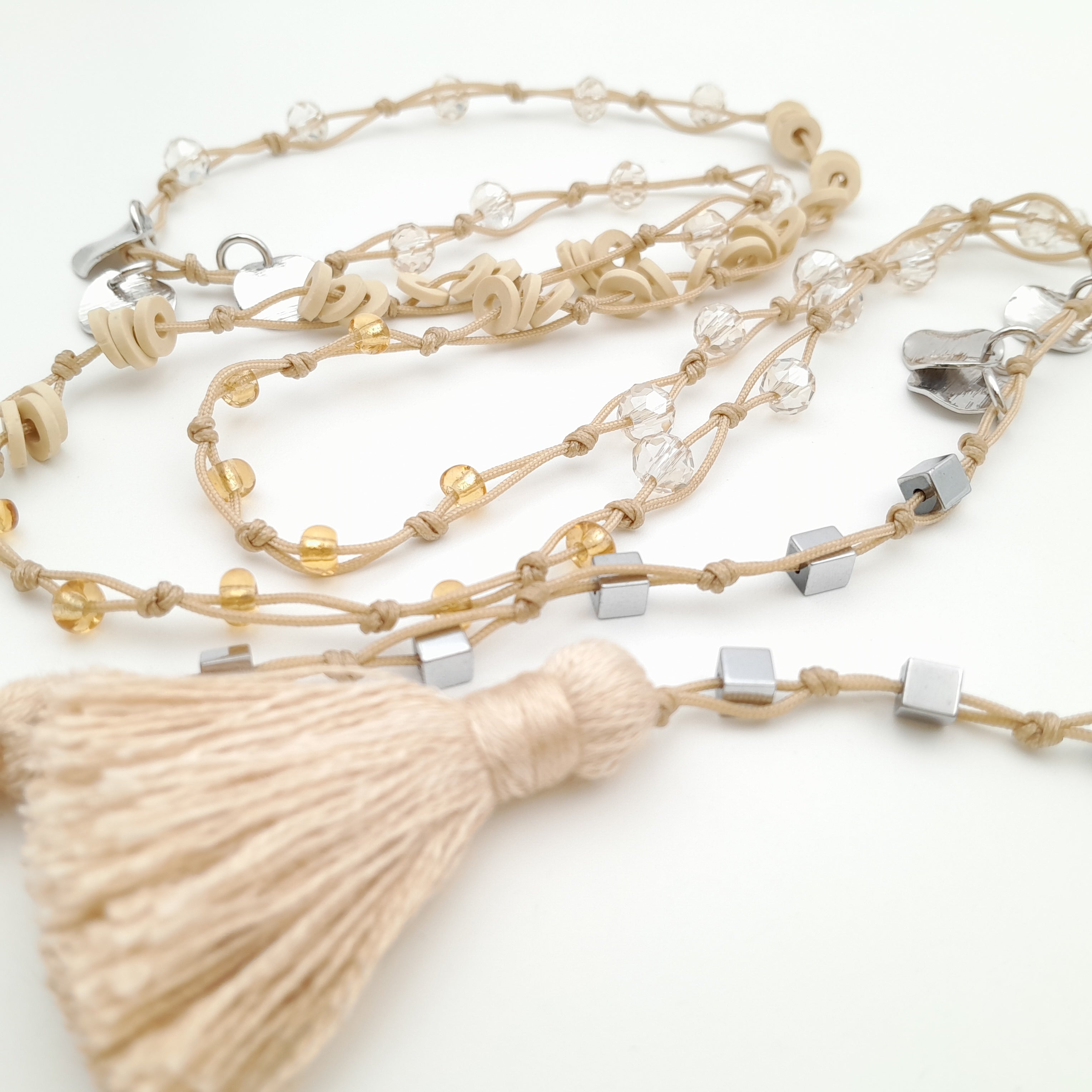 Rani Tassel Necklace - Stone