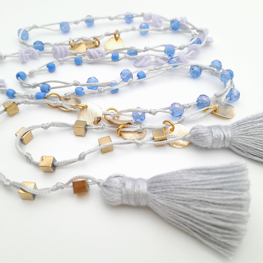 Rani Tassel Necklace - Lavender