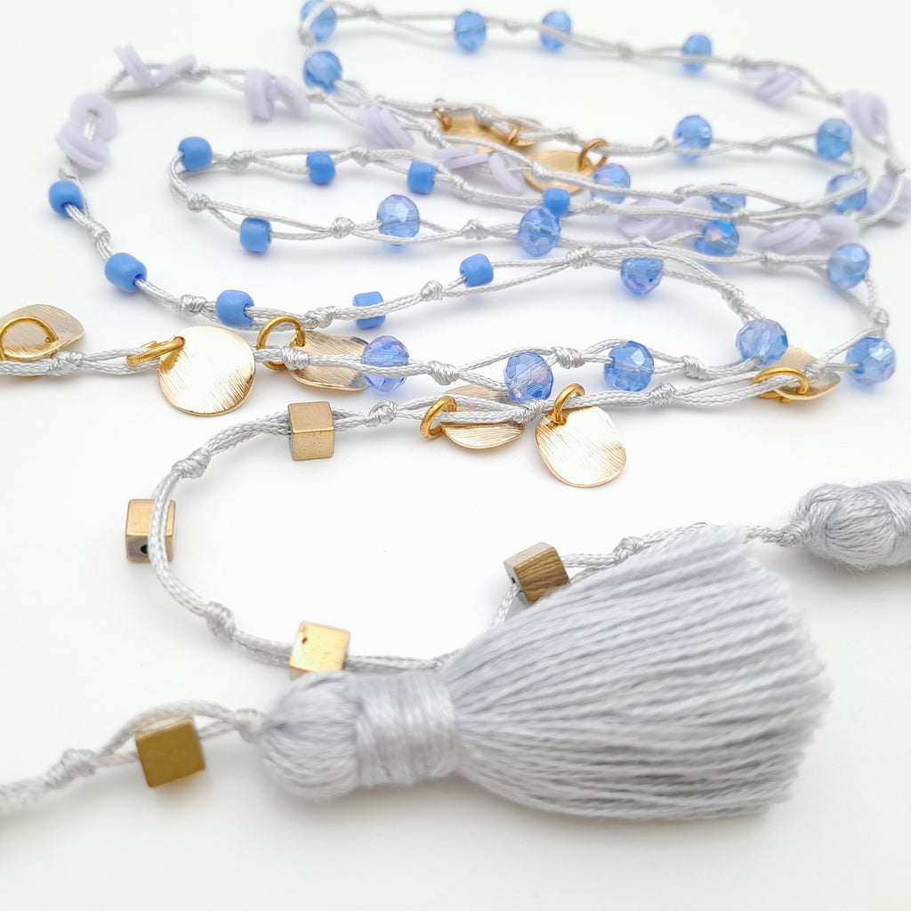 Rani Tassel Necklace - Lavender