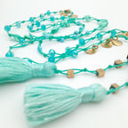 Rani Tassel Necklace - Turquoise