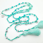 Rani Tassel Necklace - Turquoise