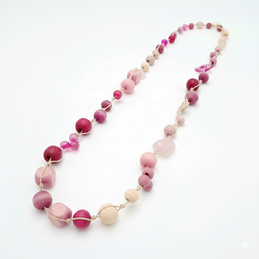 Betty Boo Necklace - Hot Pink