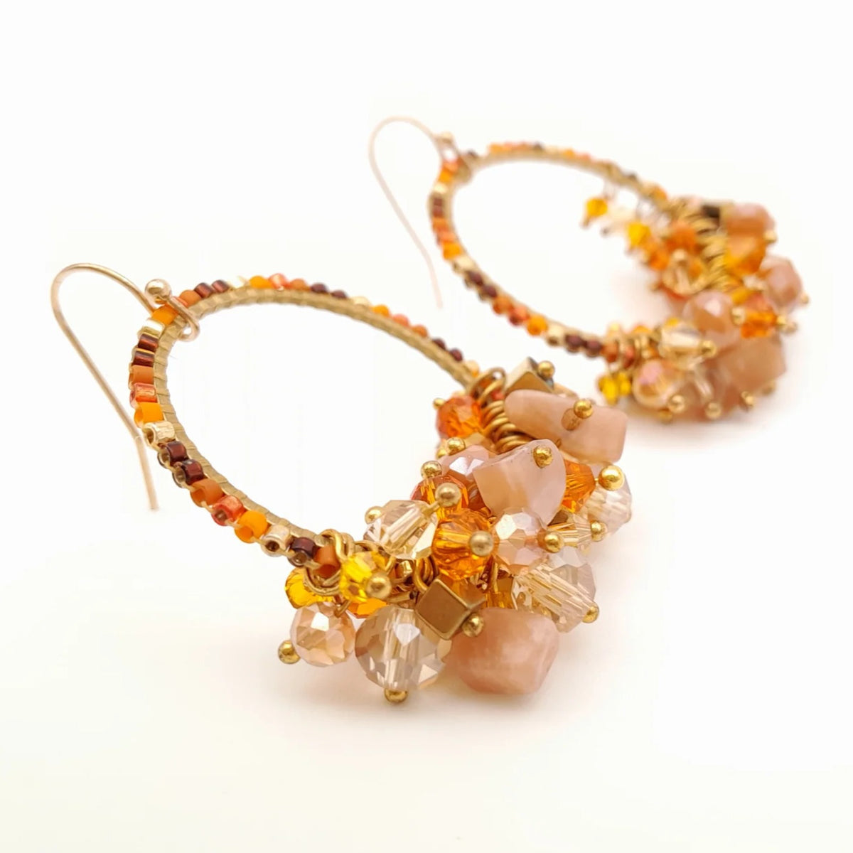 Handmade beaded earrings by Marzipan