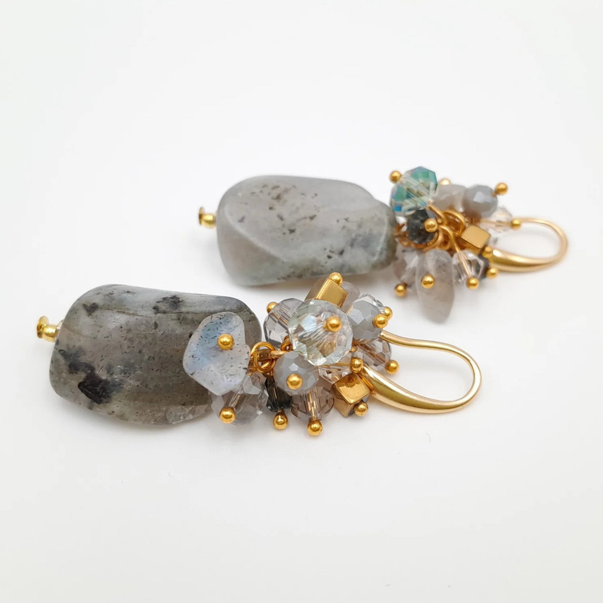 Handmade beaded earrings by Marzipan