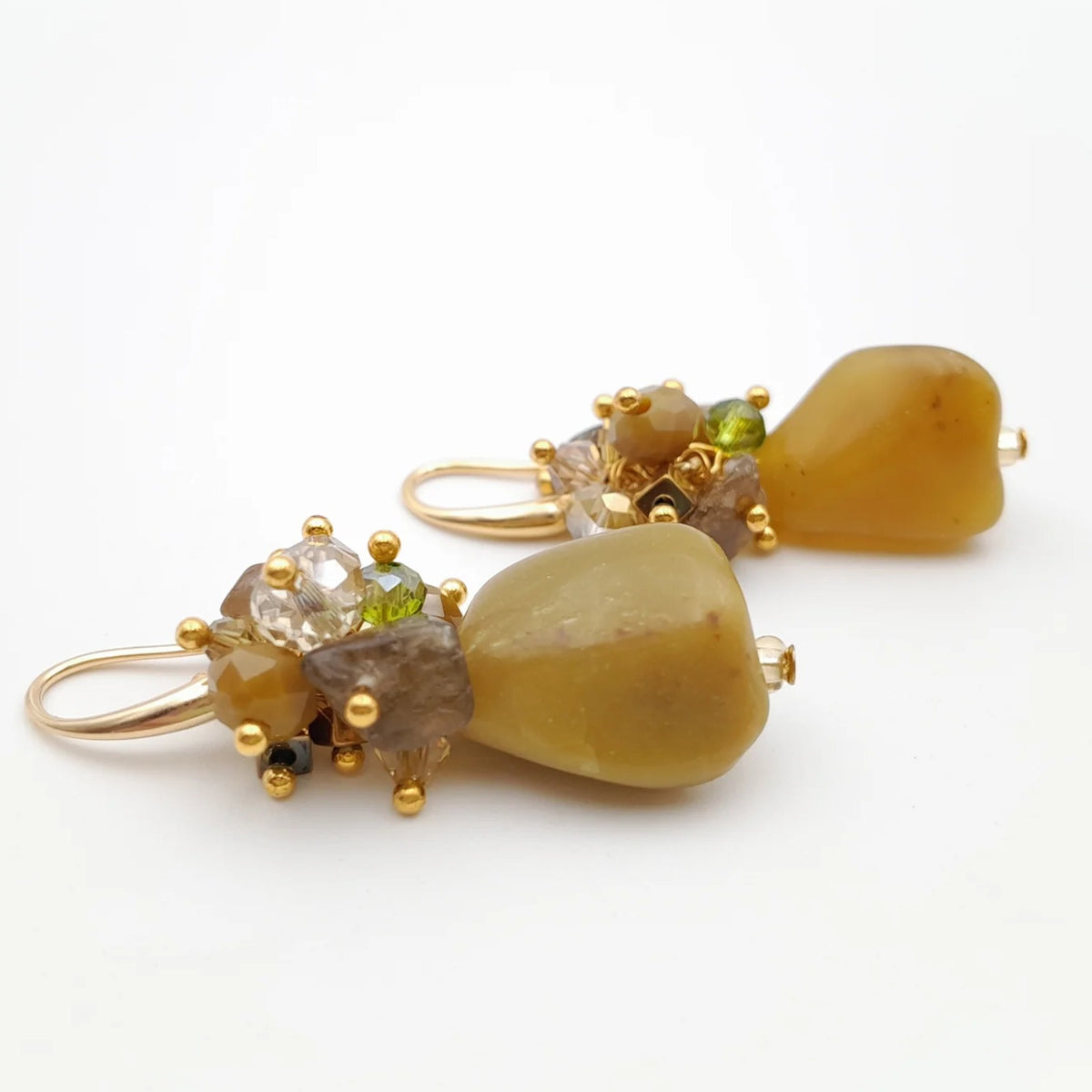 Handmade beaded earrings by Marzipan