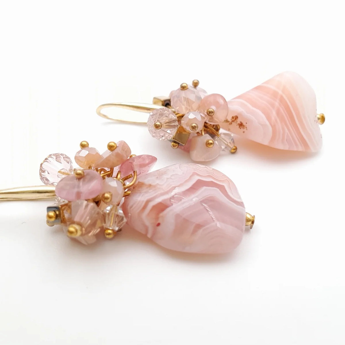 Handmade beaded earrings by Marzipan