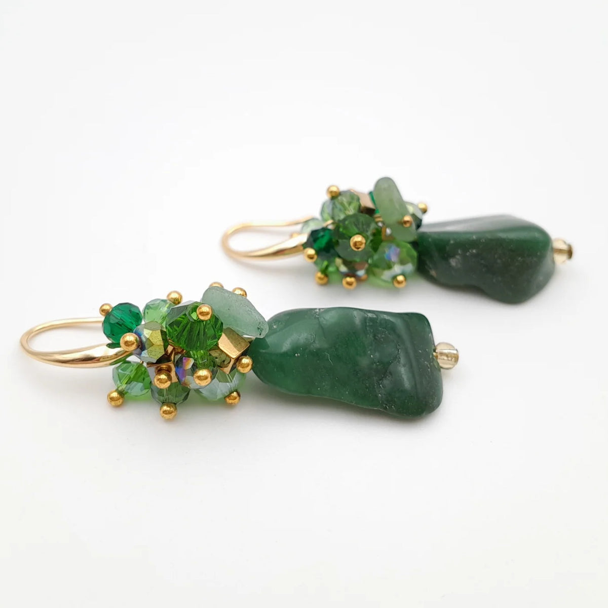 Handmade beaded earrings by Marzipan
