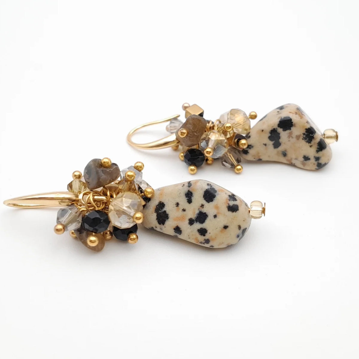 Handmade beaded earrings by Marzipan