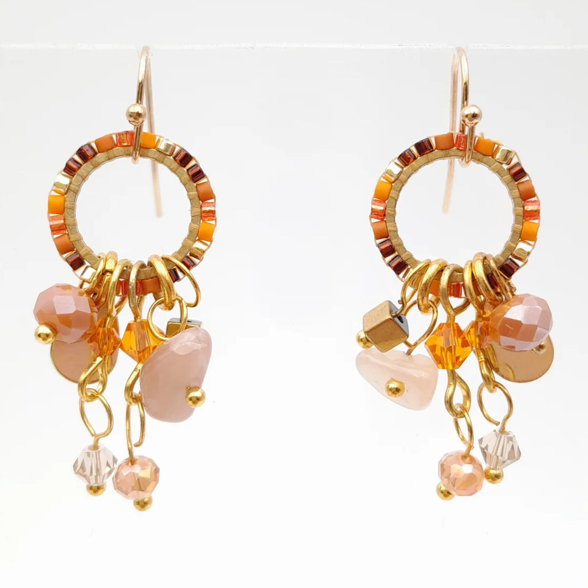 Handmade beaded earrings by Marzipan