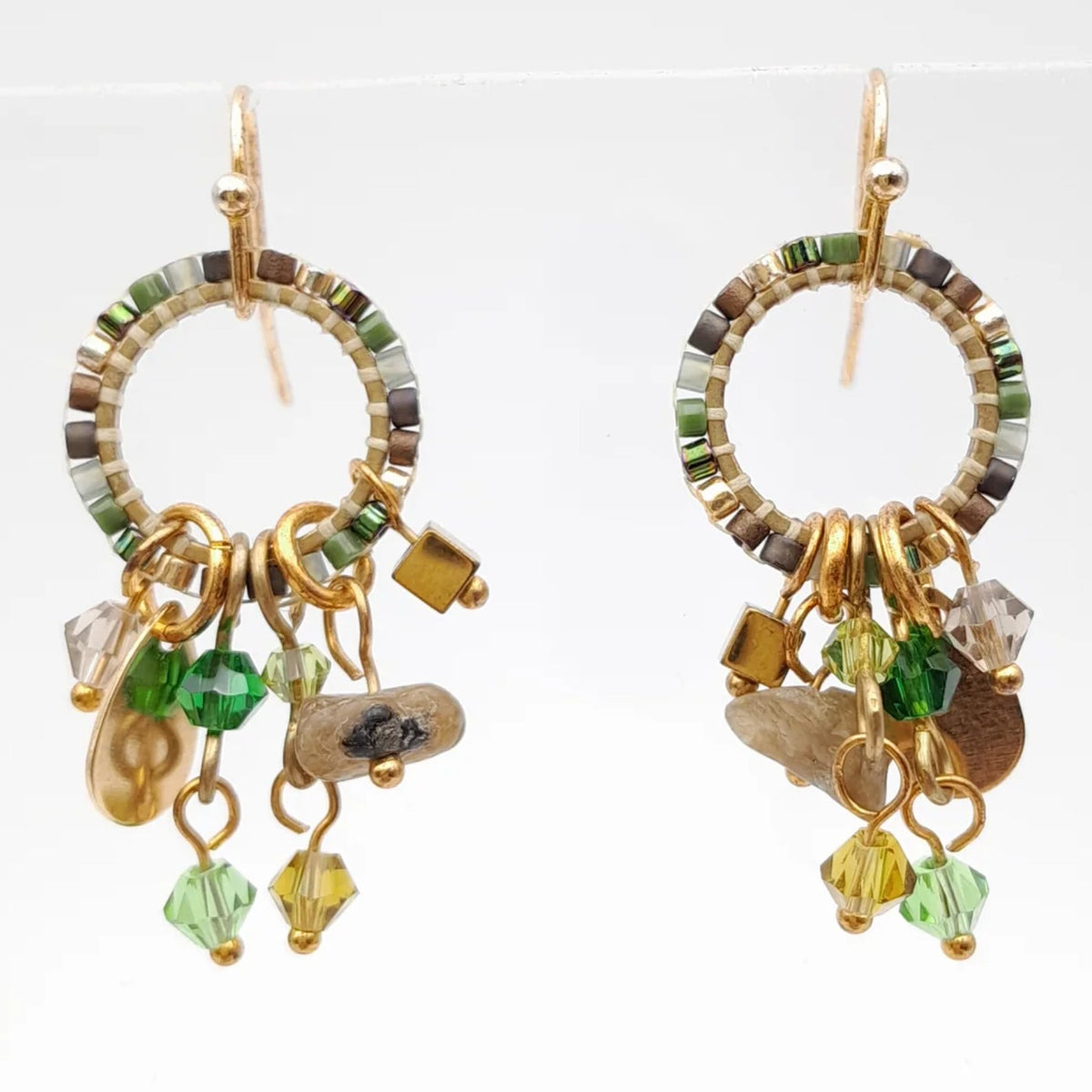 Handmade beaded earrings by Marzipan