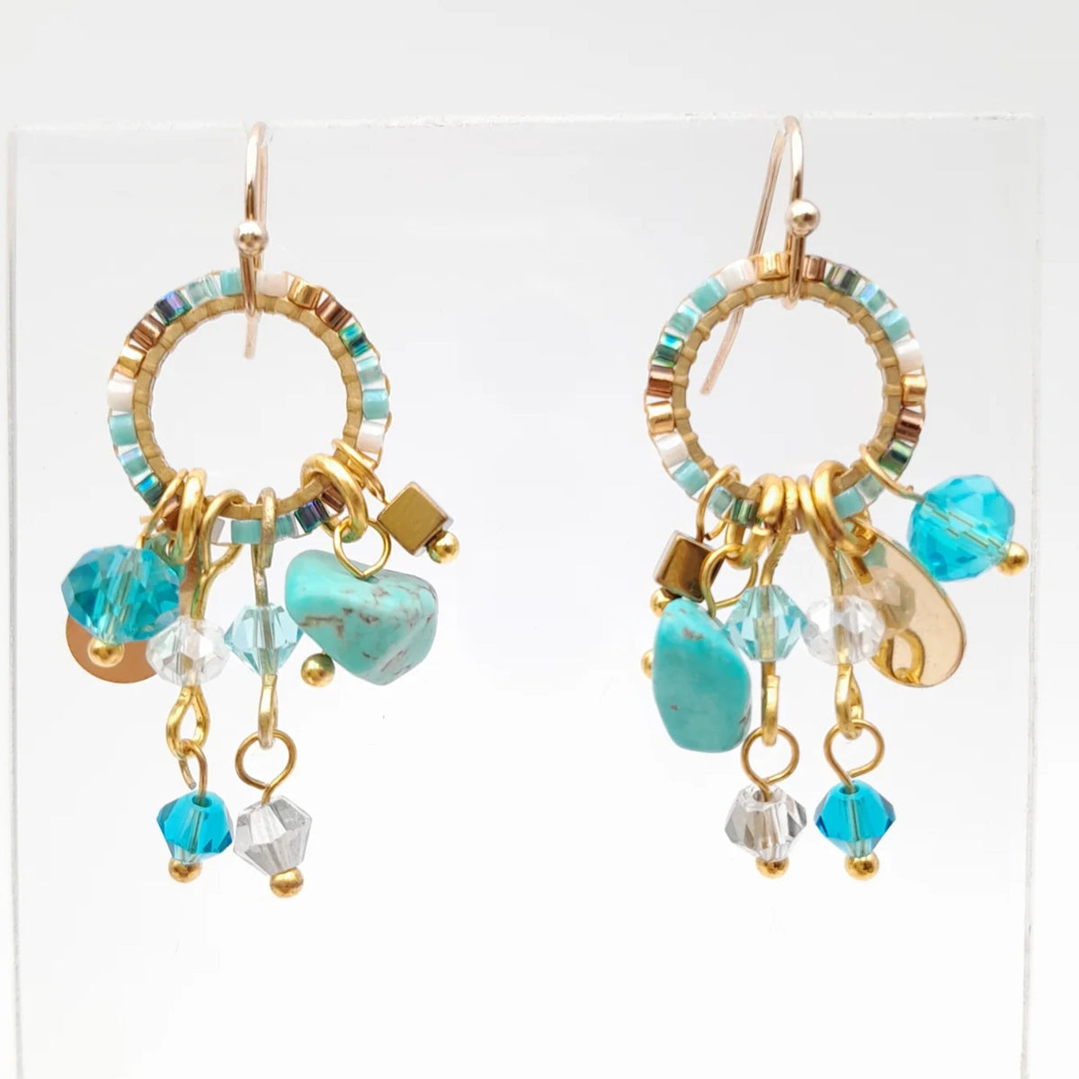 Handmade beaded earrings by Marzipan