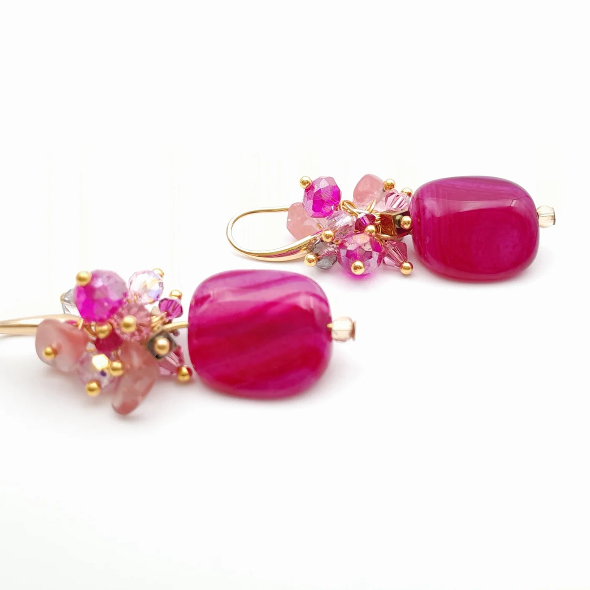 Handmade beaded earrings by Marzipan