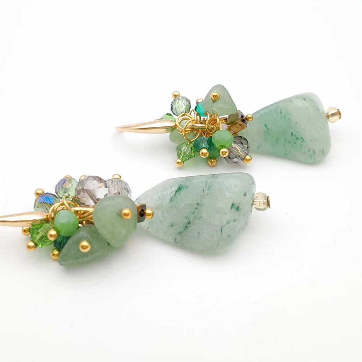 Handmade beaded earrings by Marzipan