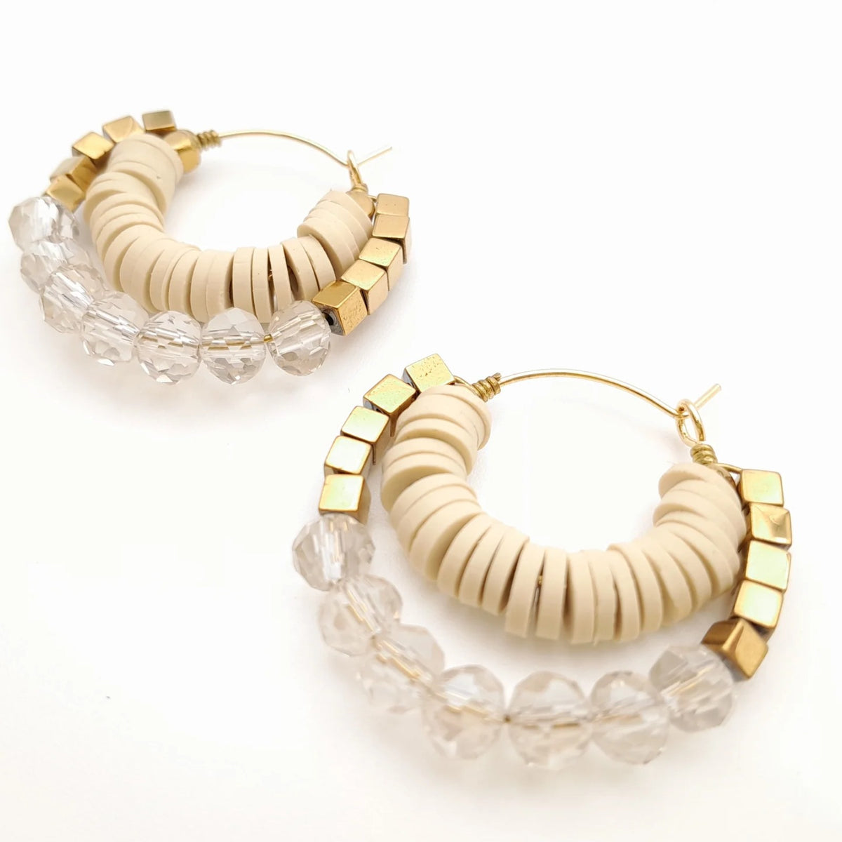 Handmade beaded earrings by Marzipan