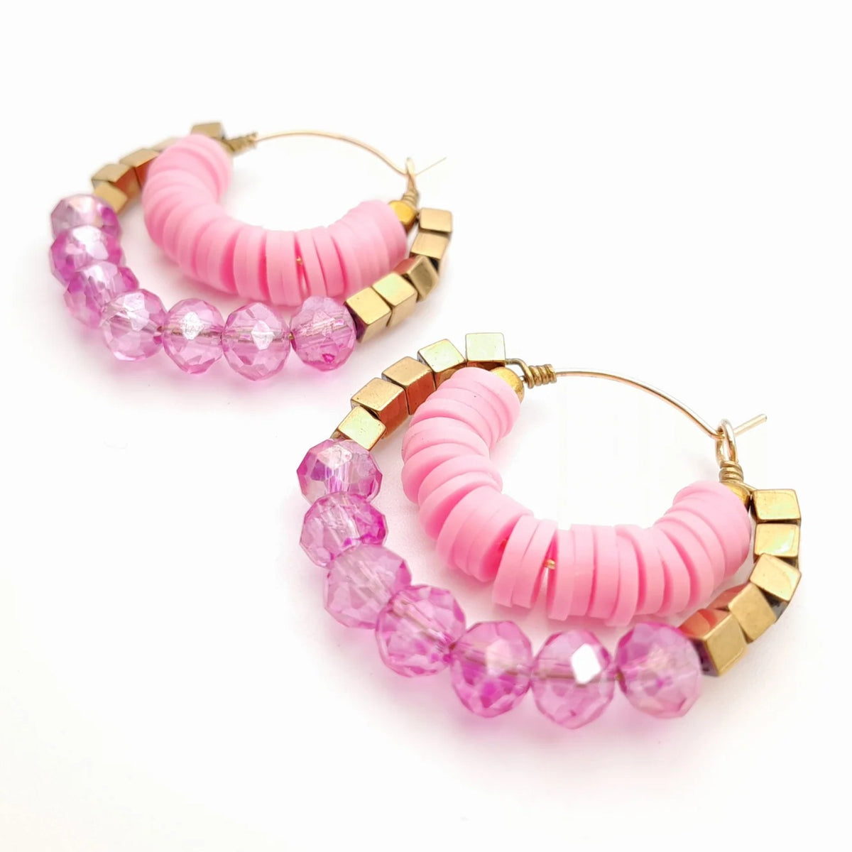 Handmade beaded earrings by Marzipan