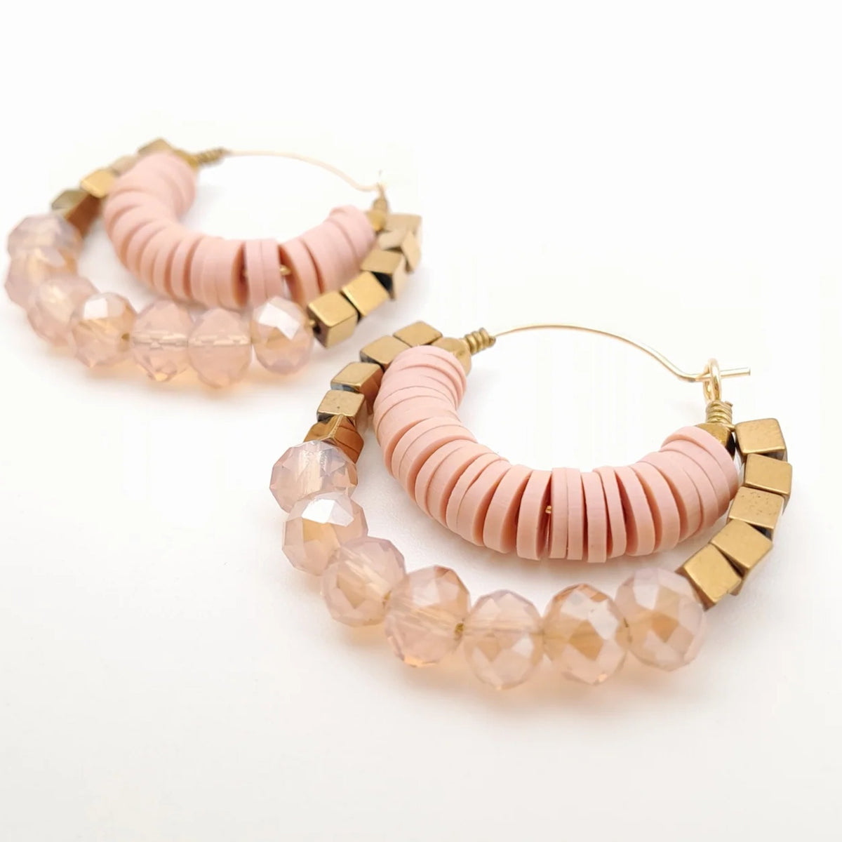 Handmade beaded earrings by Marzipan
