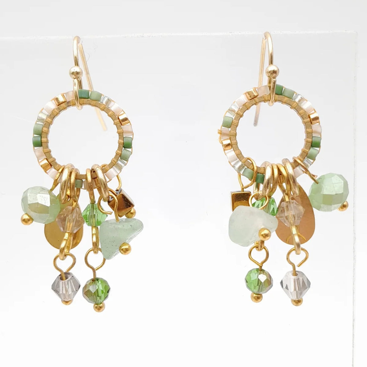 Handmade beaded earrings by Marzipan