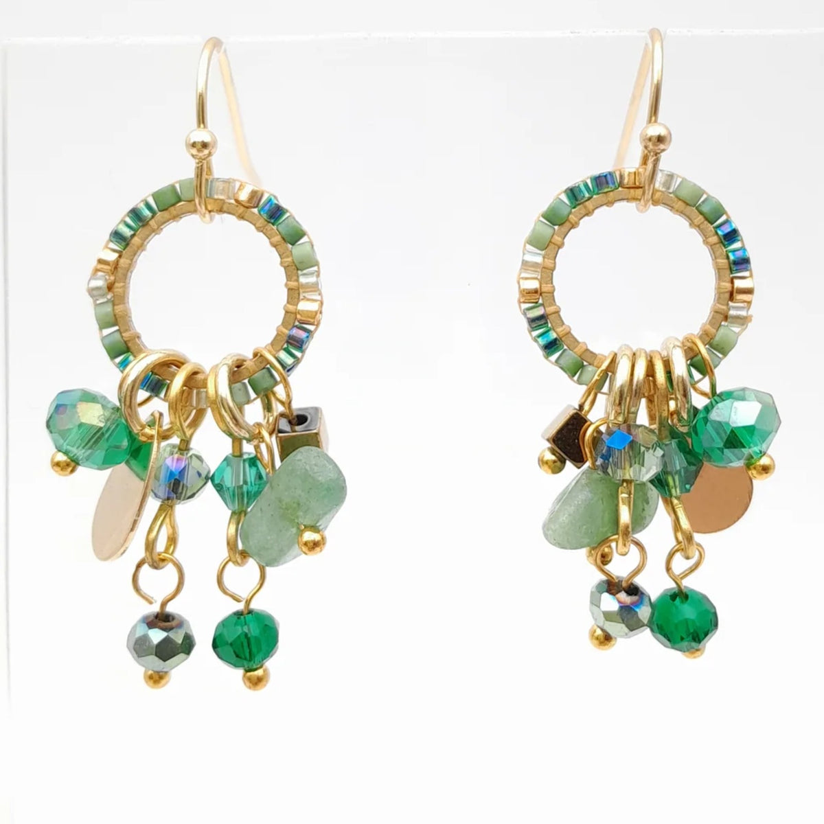 Handmade beaded earrings by Marzipan