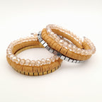 Handmade beaded coil bracelet by Marzipan