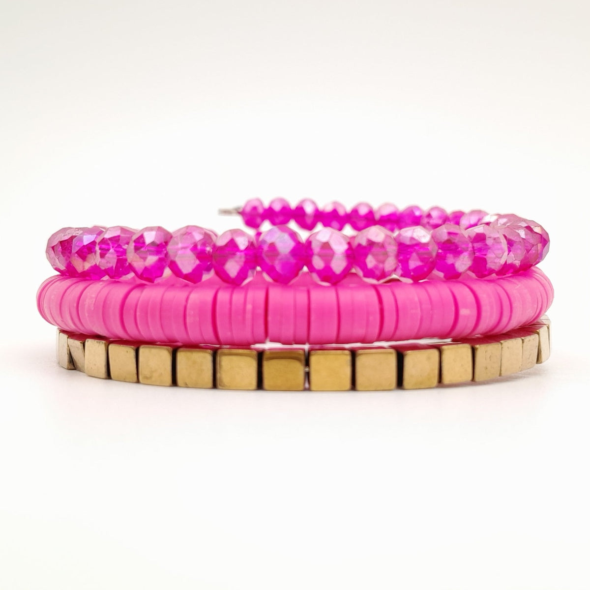 Handmade beaded coil bracelet by Marzipan